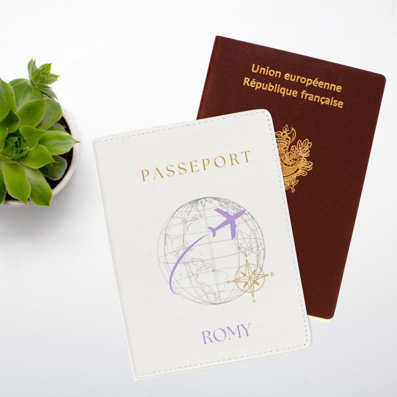Boussole Purple - Protège-passeport