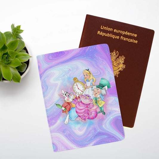 Alice Au Pays Des Merveilles - Protège-passeport