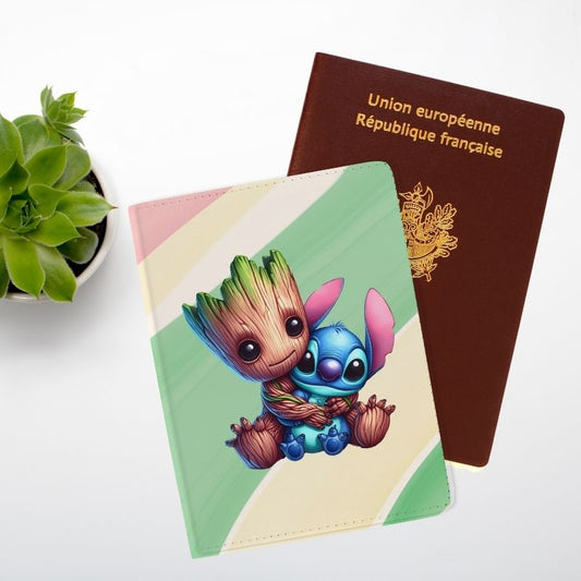 Groot x Stitch  - Protège-passeport