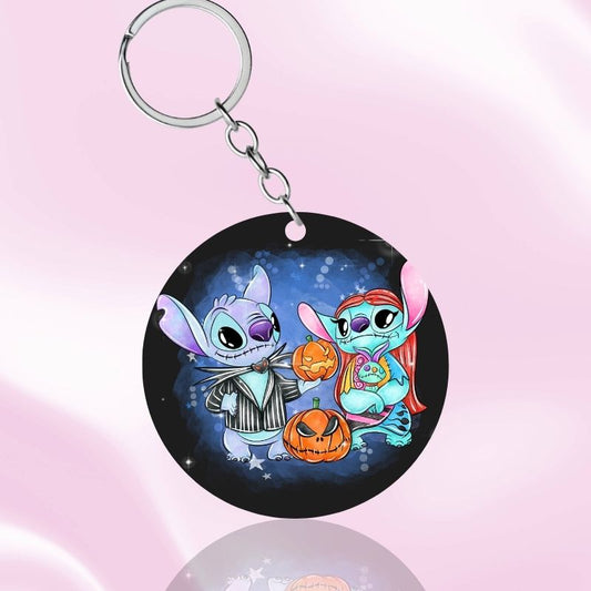 Stitch & Angel Halloween - Porte-clés