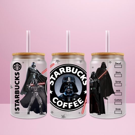 Dark Vador Starbucks - Verre givré avec couvercle