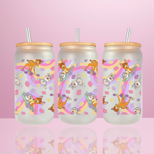 Bambi - Verre givré avec couvercle