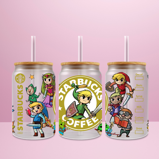 Legend of Zelda Starbucks - Verre givré avec couvercle