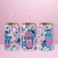 Stitch Milkshake - Verre givré avec couvercle