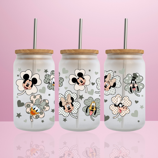 Mickey & Cie Chance - Verre givré avec couvercle