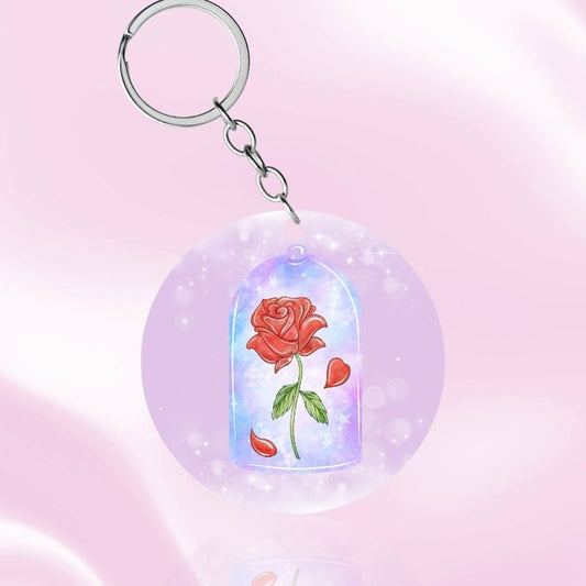 Rose éternelle - Porte-clés