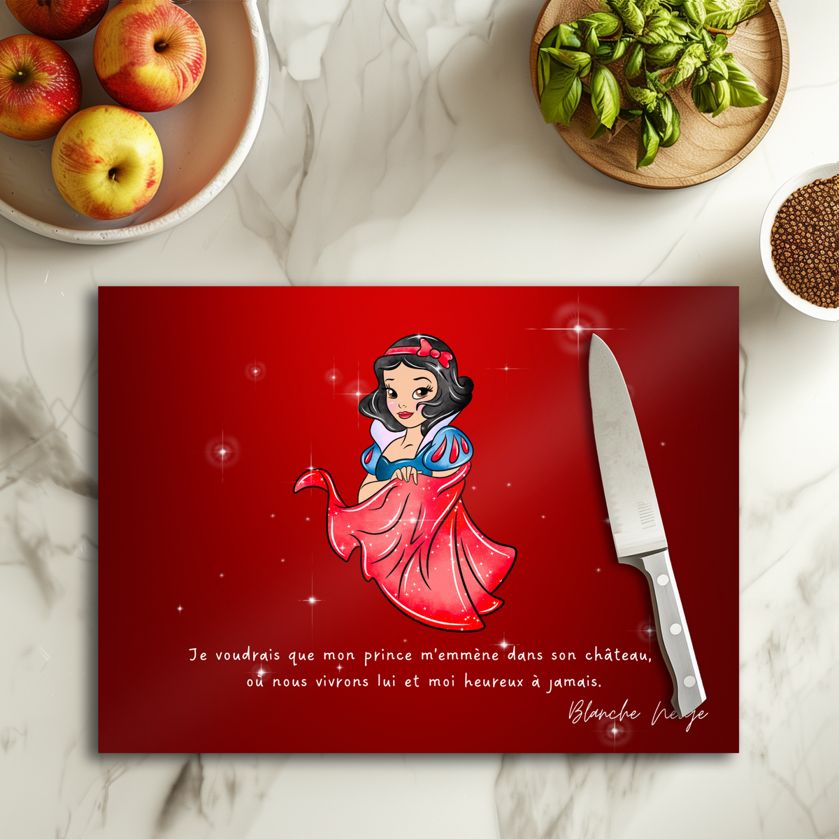 Blanche Neige - Planche à découper