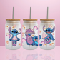 Stitch Starbucks Milkshake - Verre givré avec couvercle
