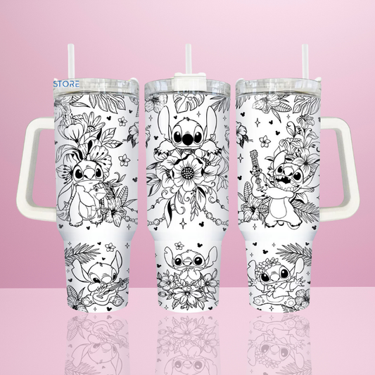 Stitch Black & White - Thermos 1,2L