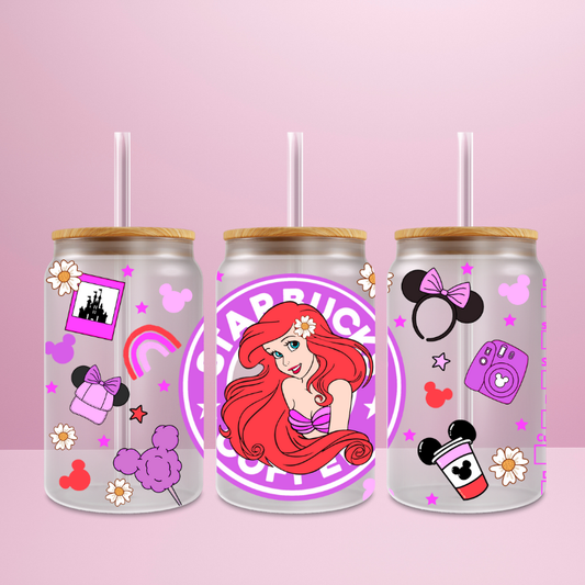 Ariel Starbucks - Verre givré avec couvercle