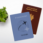 Bleu - Protège-passeport