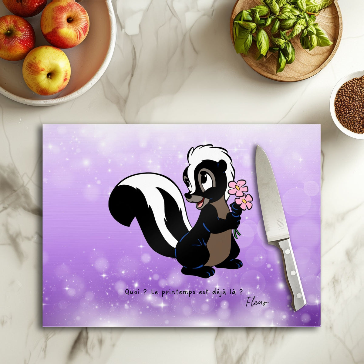 Fleur - Planche à découper